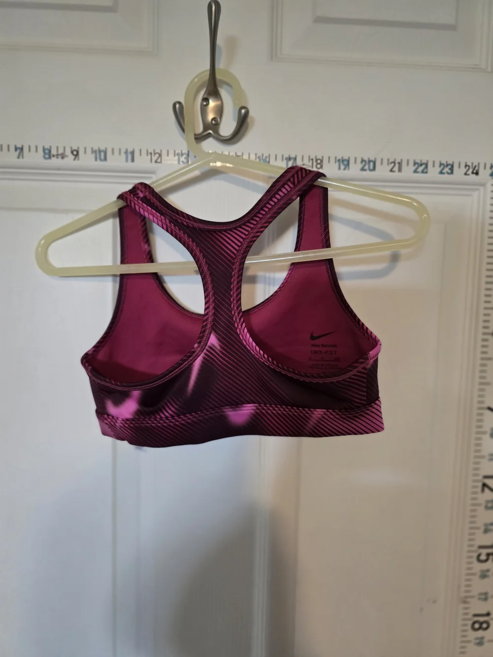 Nike Girls Maroon & Hot Pink Racerback Sports Bra